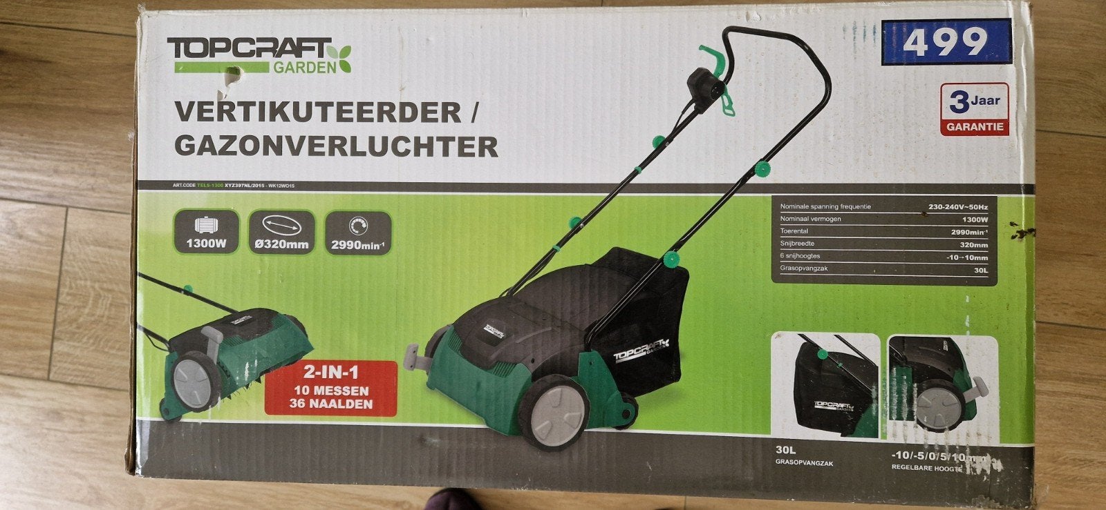 Topkraft verticuteermachine, Ophalen, Zo goed als nieuw, 30 t/m 39 cm, Topcraft aldi