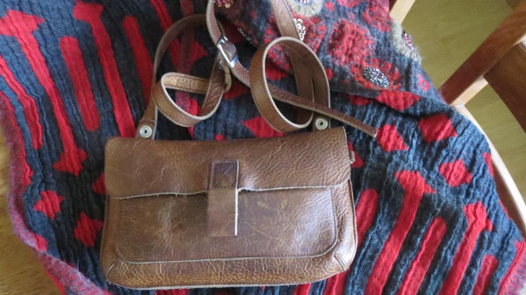 Keecie, leren tas, model Monkey Tree, brown used look, Overige merken, Gebruikt, Bruin, Verzenden