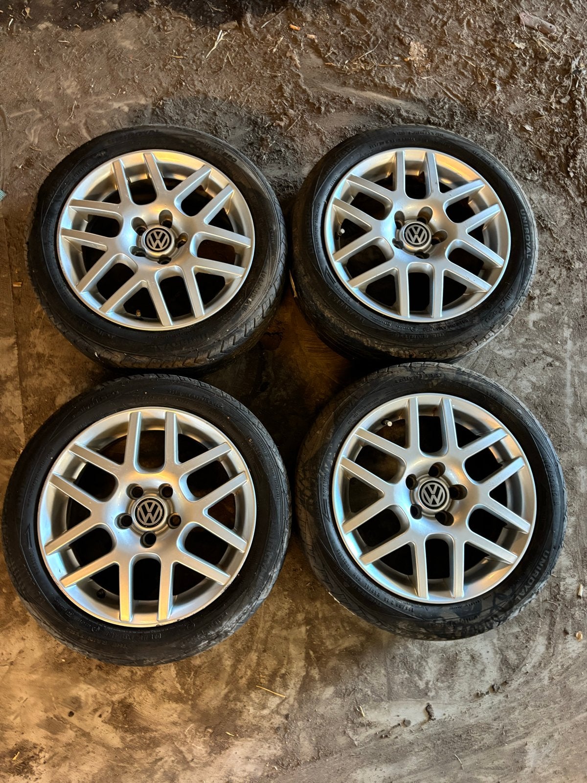 Set van 4 orginele golf mk4 velgen 15inch, Ophalen, Gebruikt, 15 inch, Banden en Velgen