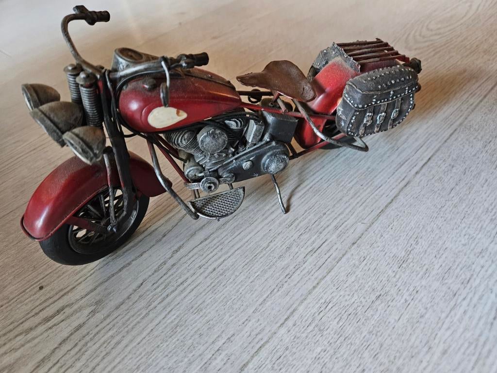 Indian motorfiets oldtimer model - zware uitvoering, Ophalen of Verzenden, Groter dan 1:32, Overige typen, Overige merken