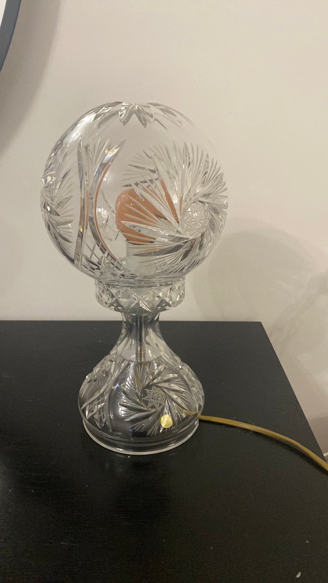 Heel mooie krisal lamp uit hand gemakte Czech Republic, Ophalen of Verzenden