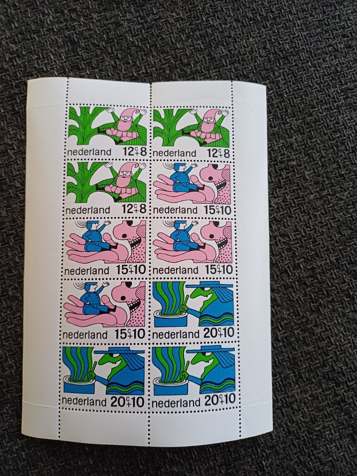Nederlandse postzegels, kinderpostzegels 1972, Ophalen of Verzenden, Na 1940, Postfris
