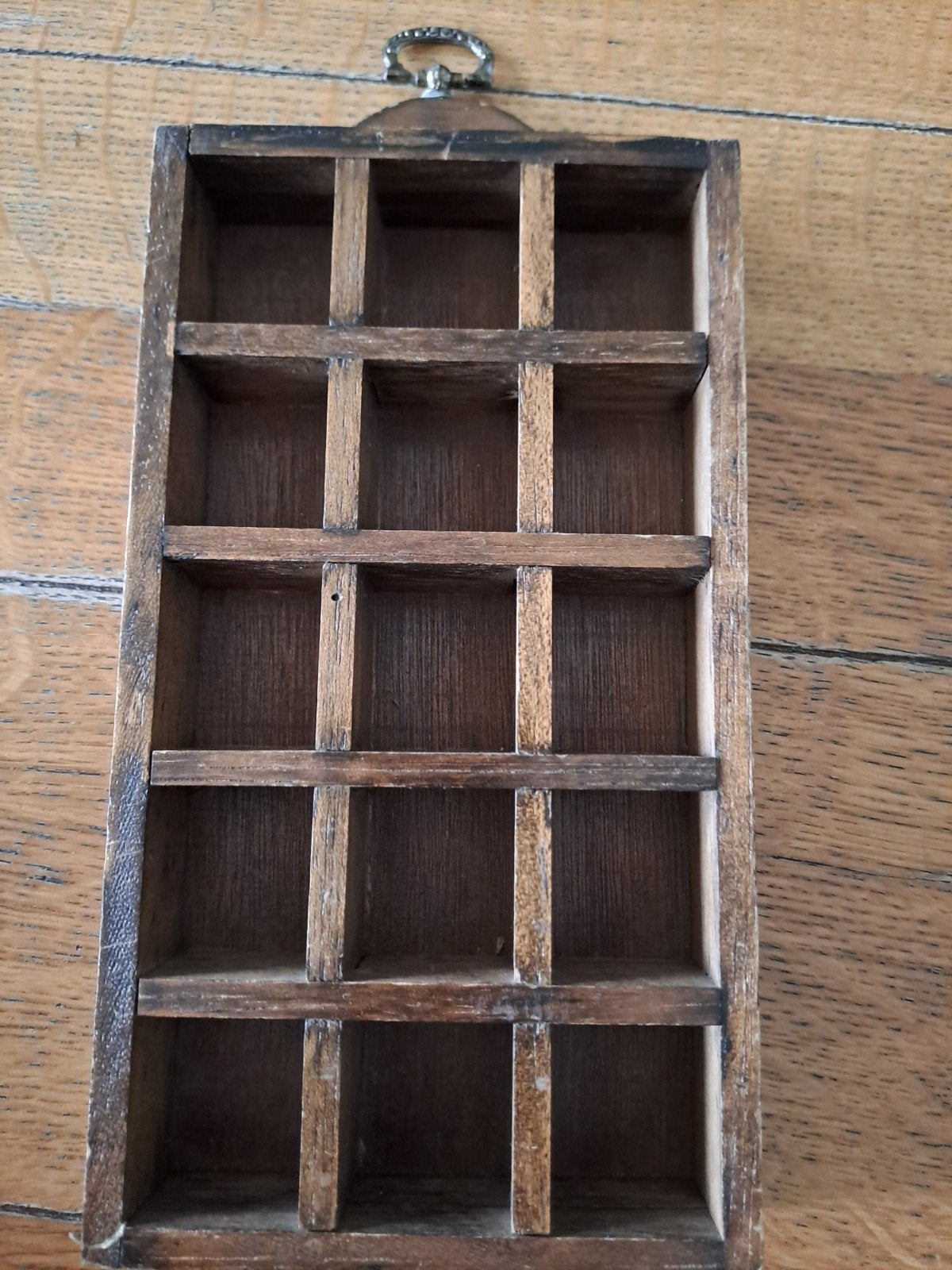 Vintage houten sorteerbakje / vingerhoed rekje, Ophalen of Verzenden