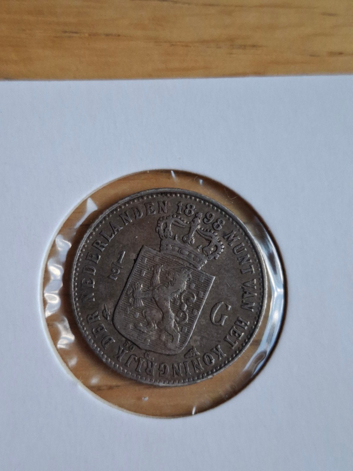 1/2 gulden 1898 wilhelmina, ½ gulden, Zilver, Ophalen of Verzenden, Koningin Wilhelmina