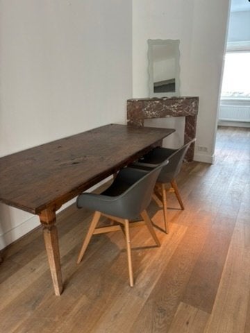 2 Ikea Fanbyn stoelen, Huis en Inrichting, Stoelen, Ophalen, Gebruikt, Grijs, Twee