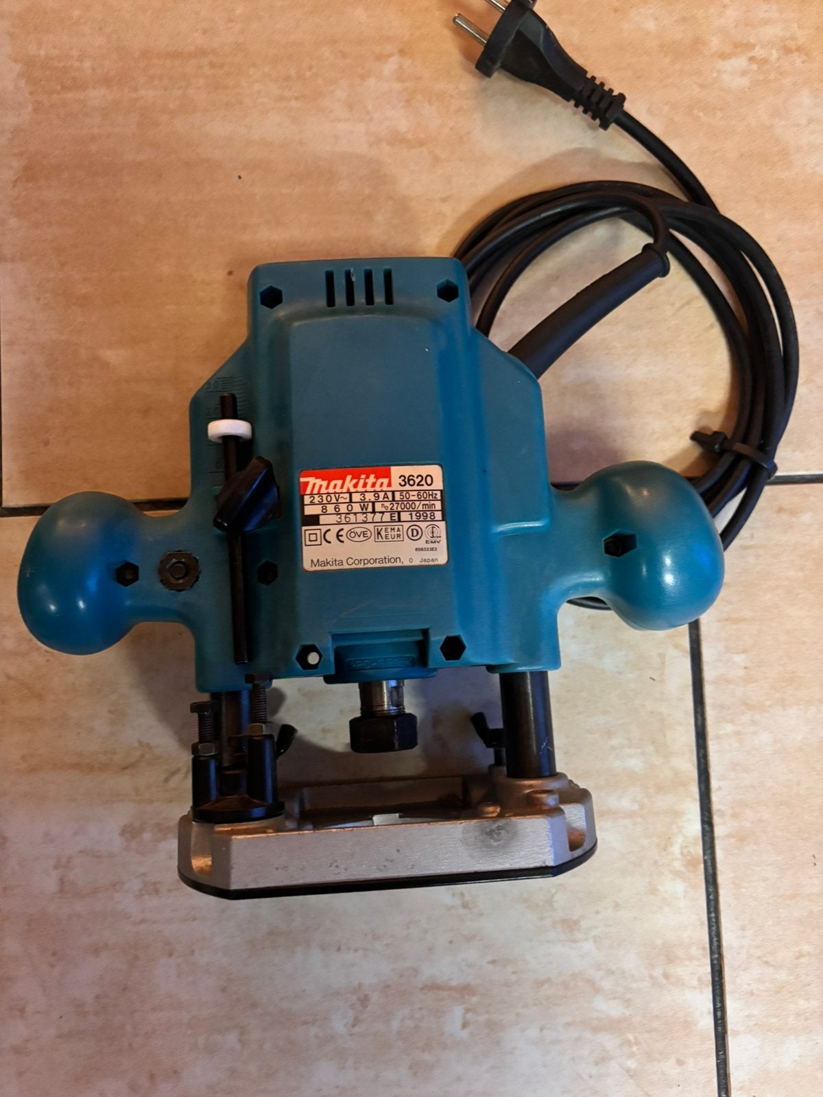 Bovenfrees Makita 3620, Ophalen of Verzenden, Zo goed als nieuw, Elektrisch, Bovenfrees