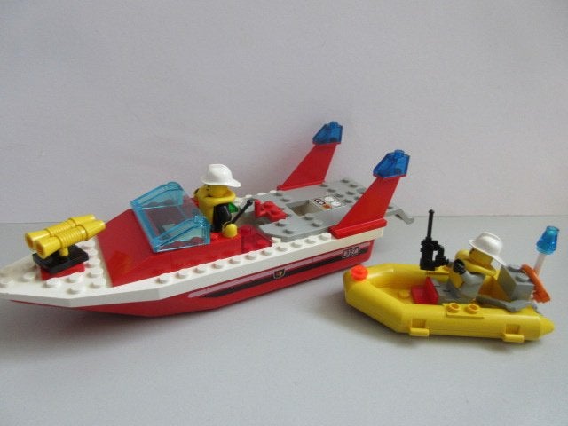 6429 Town, brandweerboot met bouwtekeningen, Lego, Ophalen of Verzenden, LEGOLAND, Complete set
