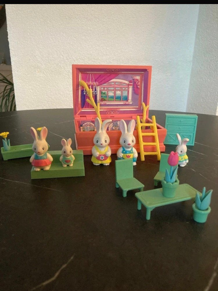 Furry Families Konijn - Vintage, Ophalen of Verzenden, Zo goed als nieuw, Poppenhuis