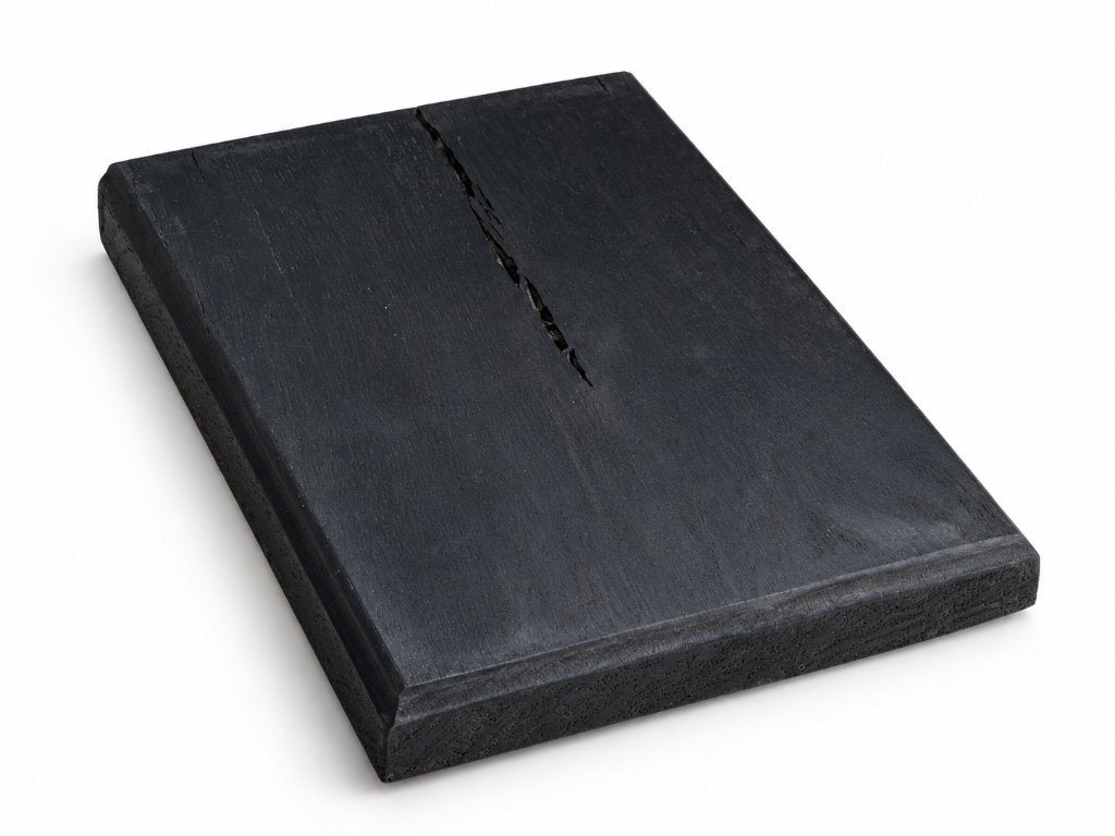 Handgemaakte Zwarte EikenHouten snijplank – 26  19 cm, Snij-/serveerplank, Nieuw, Ophalen of Verzenden, Zwart