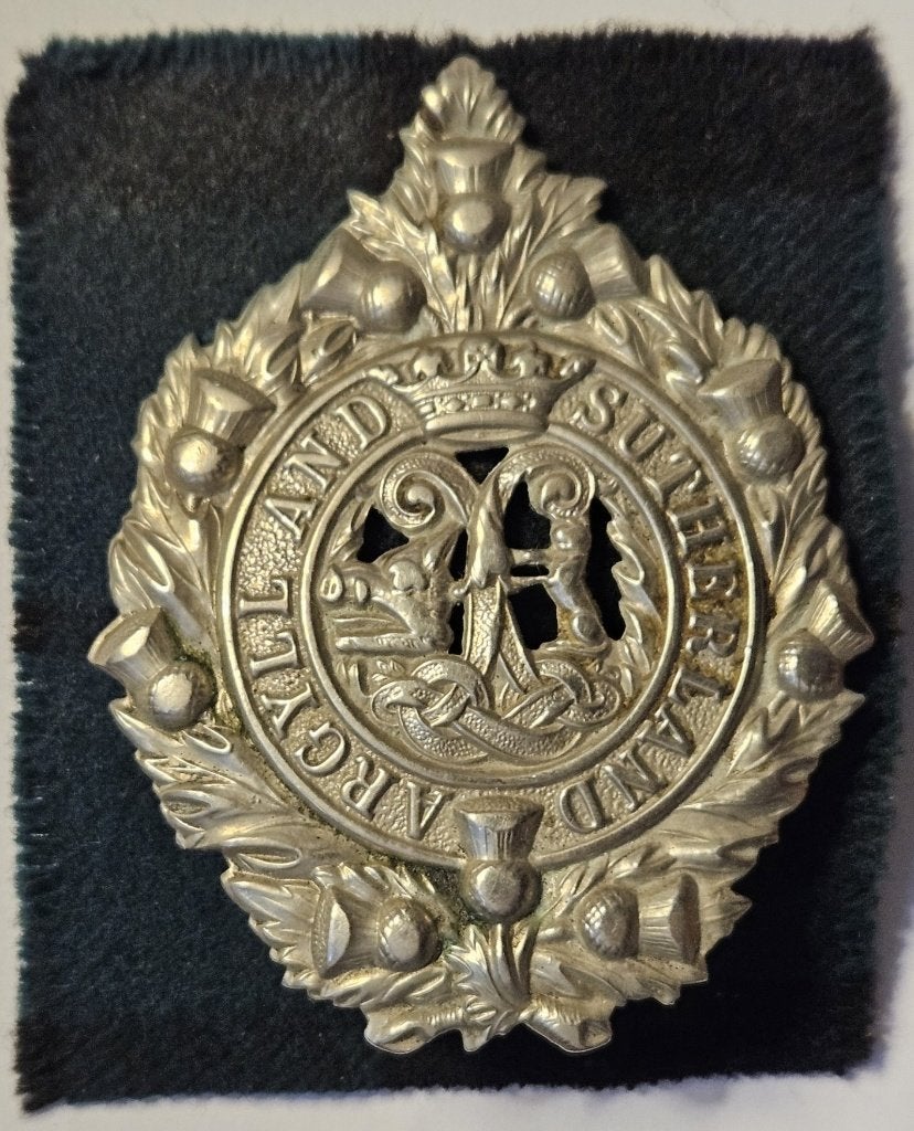 Argyll and Sutherland, Ophalen of Verzenden, Landmacht, Engeland, Embleem of Badge
