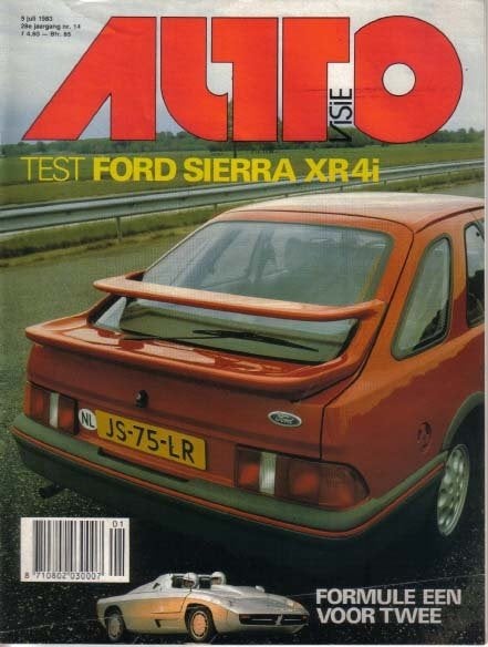 Autovisie 14 1983 : Ford Sierra XR4i - Audi 200 Turbo - Fiat, Ophalen of Verzenden, Gelezen, Algemeen