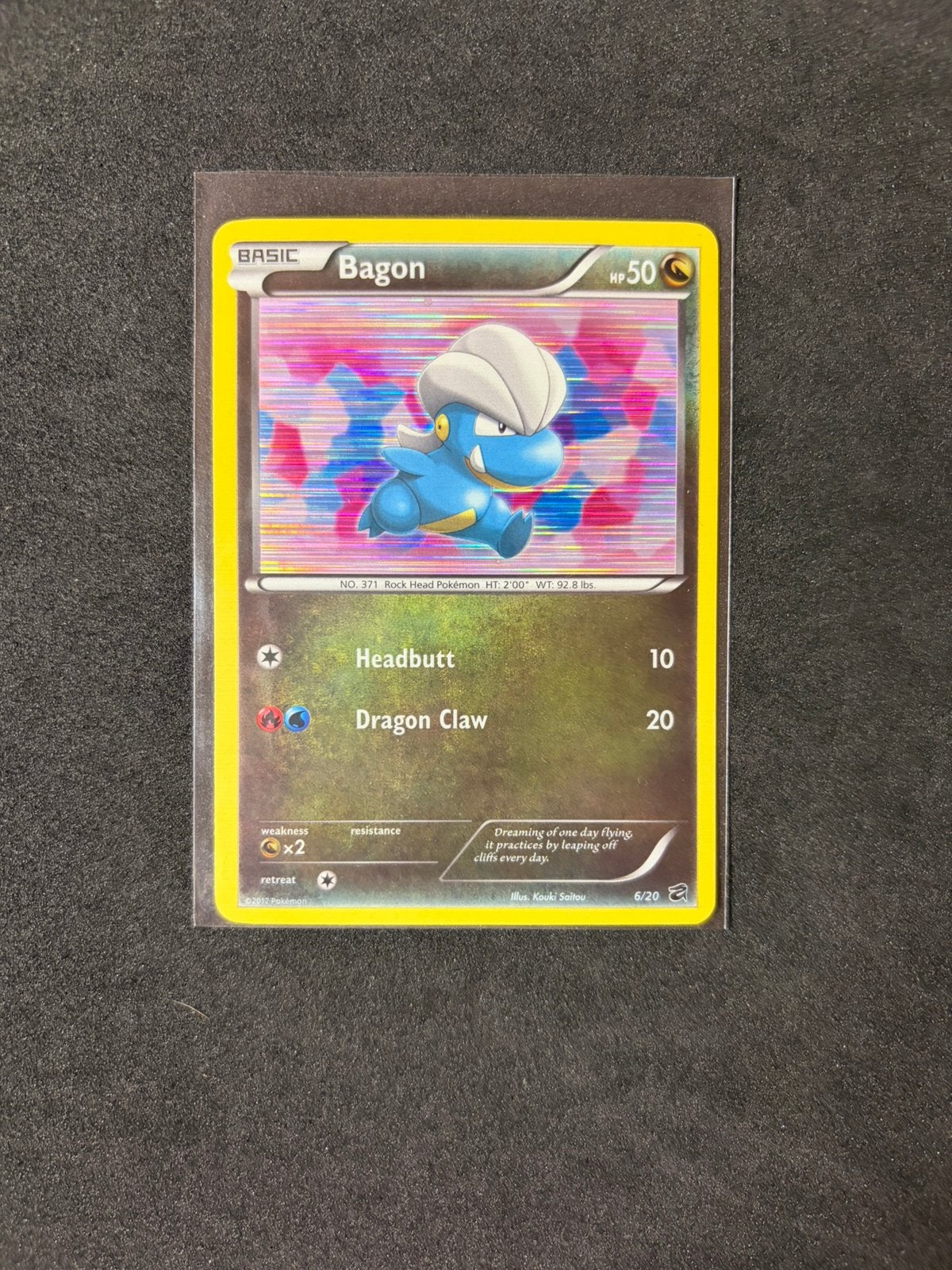 Pokemon tcg Bagon 6 - Dragon Vault, Ophalen of Verzenden, Zo goed als nieuw, Losse kaart