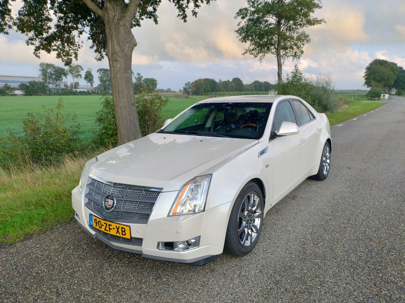 Cadillac CTS 3.6 V6 AWD Automaat 2008 Wit, Auto's, Automaat, 1857 kg, Zwart, Vierwielaandrijving