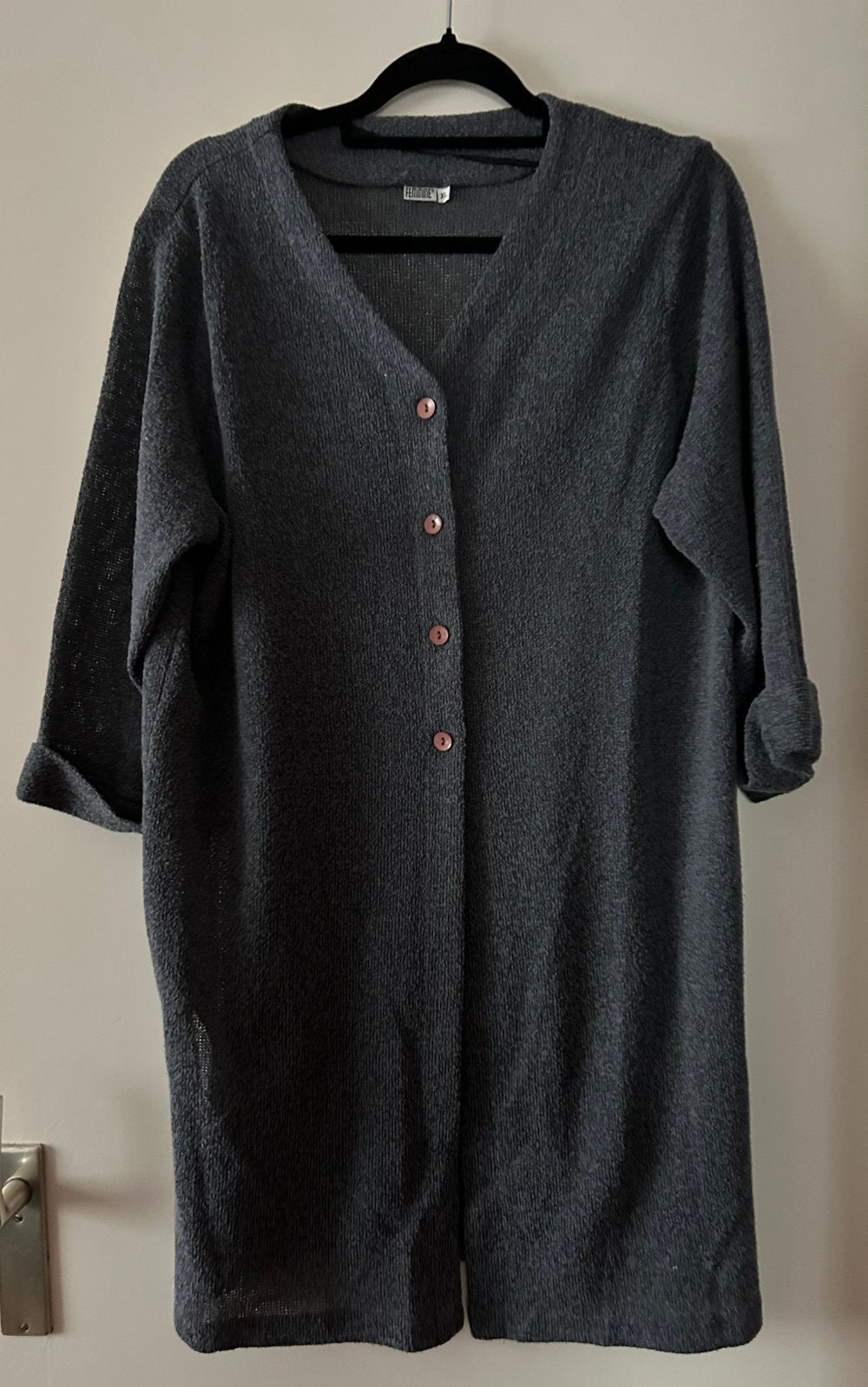 Grijs vest Femminine - Maat XL, Ophalen of Verzenden, Zo goed als nieuw, Maat 46/48 (XL) of groter, Grijs