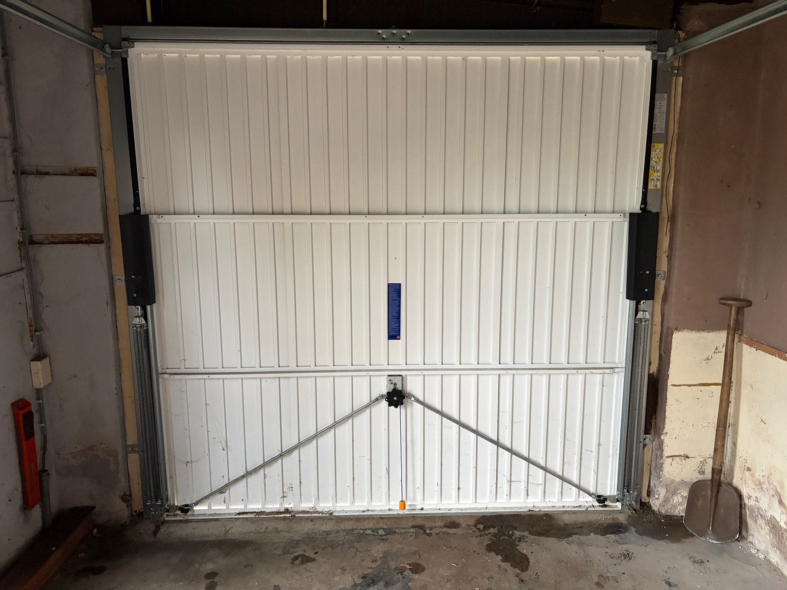Witte Garagedeur - Zo goed als nieuw, Ophalen, 80 tot 100 cm, Garagedeur, Zo goed als nieuw