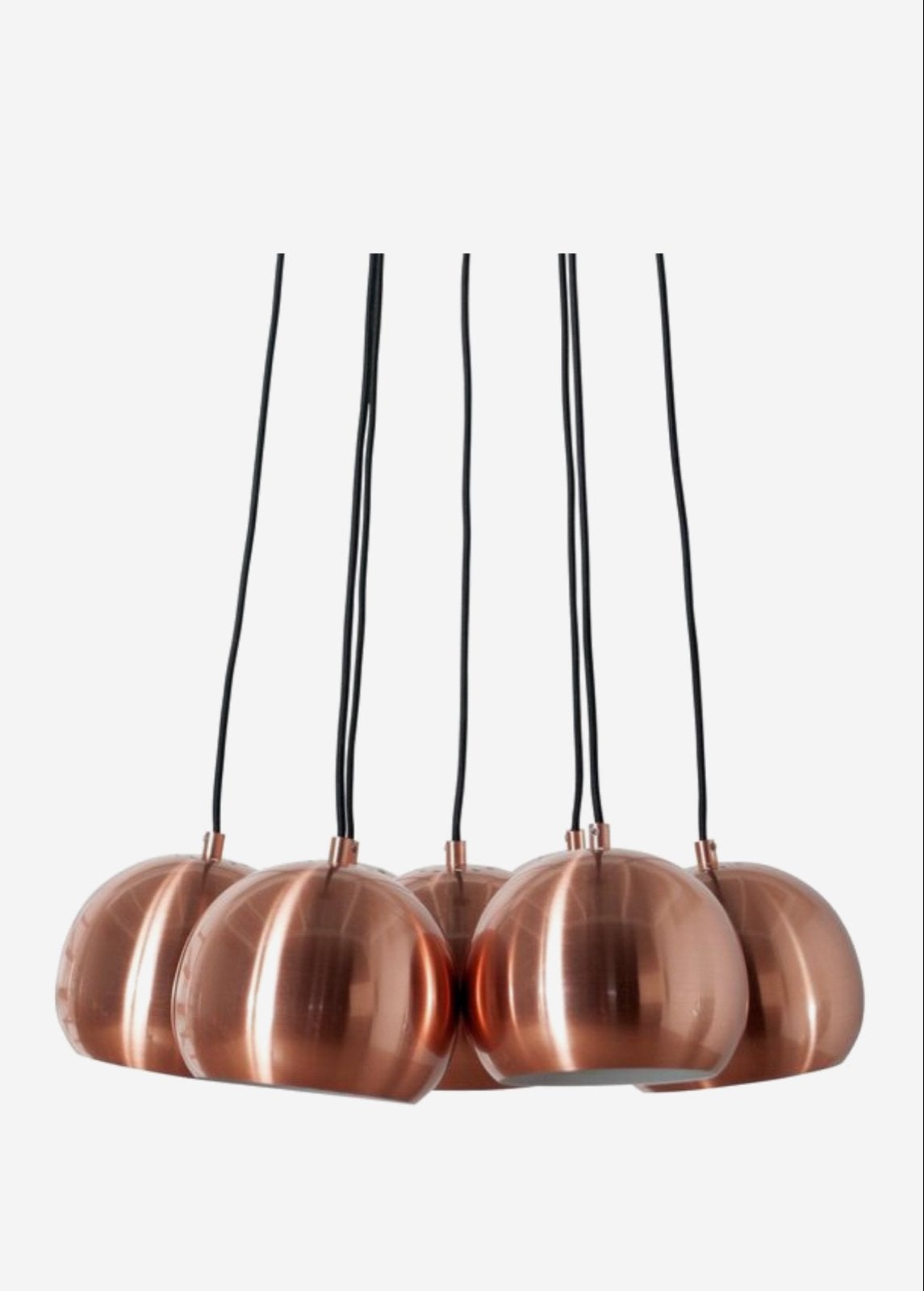 Zuiver Hanglamp met Koperen Bollen - Stijlvolle Verlichting, Huis en Inrichting, Lampen | Hanglampen, Zo goed als nieuw, Metaal