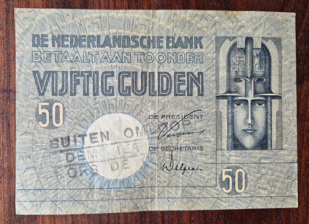 50 gulden 1929 (1931) Jac Jongert, Ophalen, 50 gulden, Los biljet
