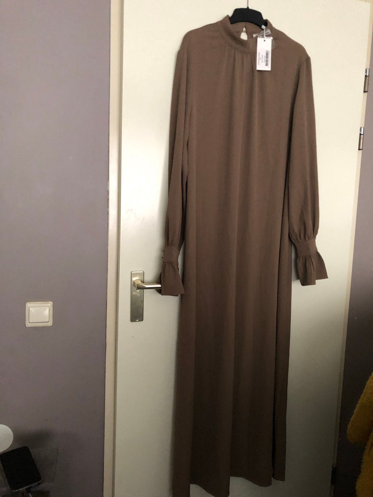 Nieuwe EnTI Mastour Abaya & Khimaar - Bruin maat XL, Bruin, Maat 42/44 (L), Nieuw, Ophalen of Verzenden