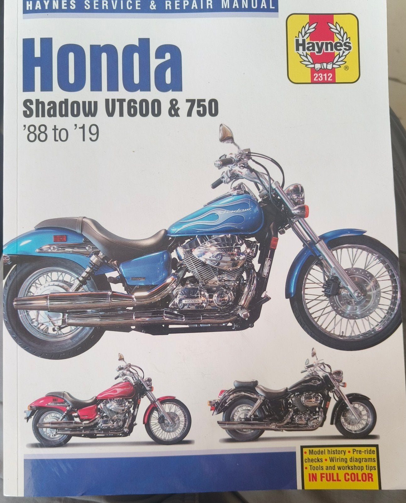 Haynes Werkplaatshandboek Honda Shadow VT600 & 750, Motoren, Handleidingen en Instructieboekjes, Ophalen of Verzenden