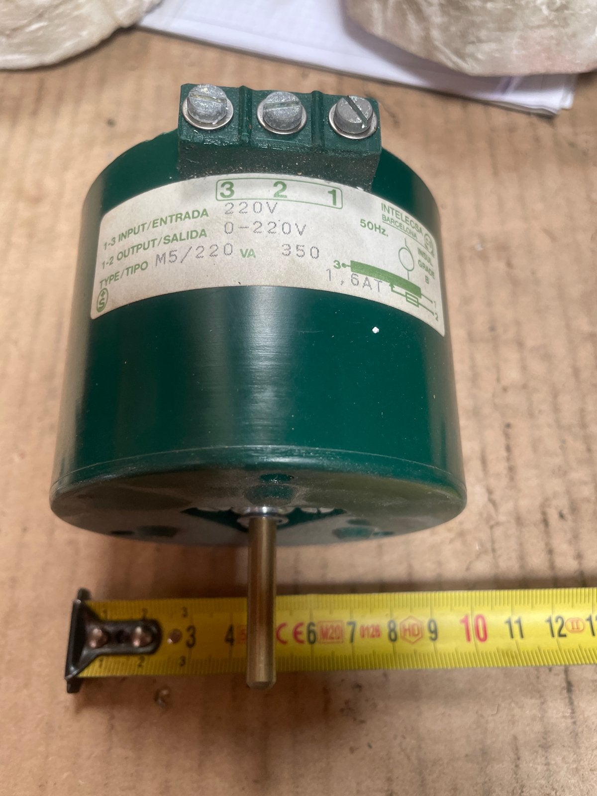Intelectsa Variac M5/220VA 350 - Variabele Transformator, Ophalen, Nieuw