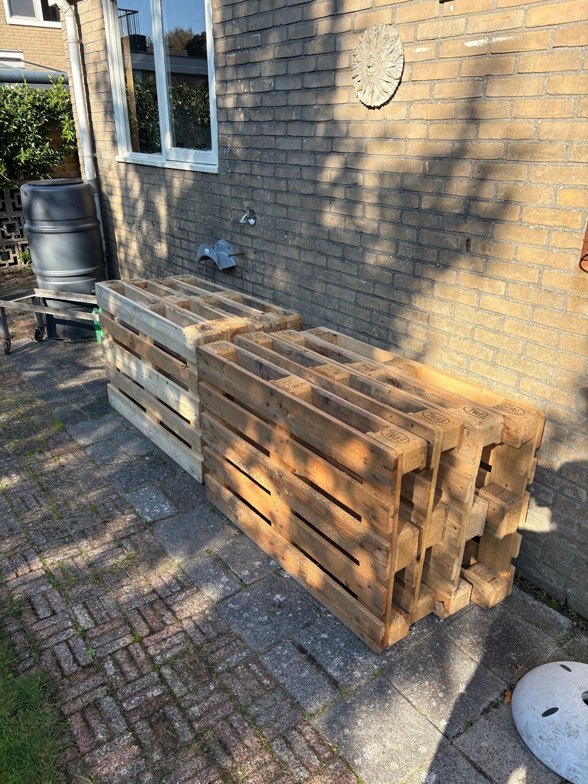 Acht Pallets af te halen, Ophalen, Gebruikt, 100 cm of meer, 60 cm of meer