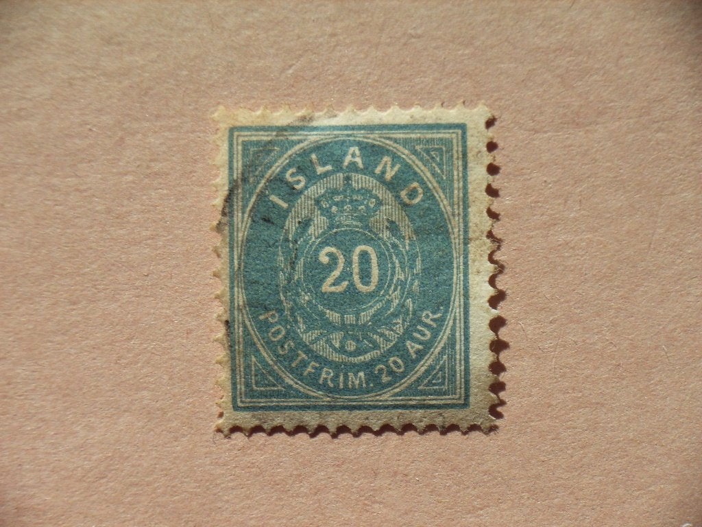RO   IJsland 14-Ba, Ophalen, IJsland, Gestempeld