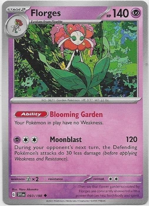 Scarlet & Violet,  Florges [uncommon] 93/198, Verzenden, Nieuw, Losse kaart