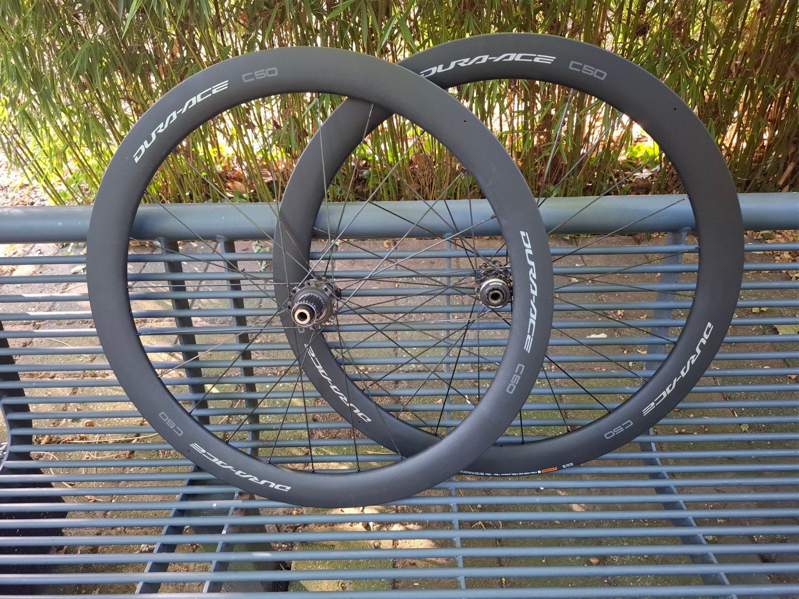 Dura Ace C50 Carbon disk racefietswielen, Fietsen en Brommers, Fietsonderdelen, Wiel, Ophalen of Verzenden, Zo goed als nieuw