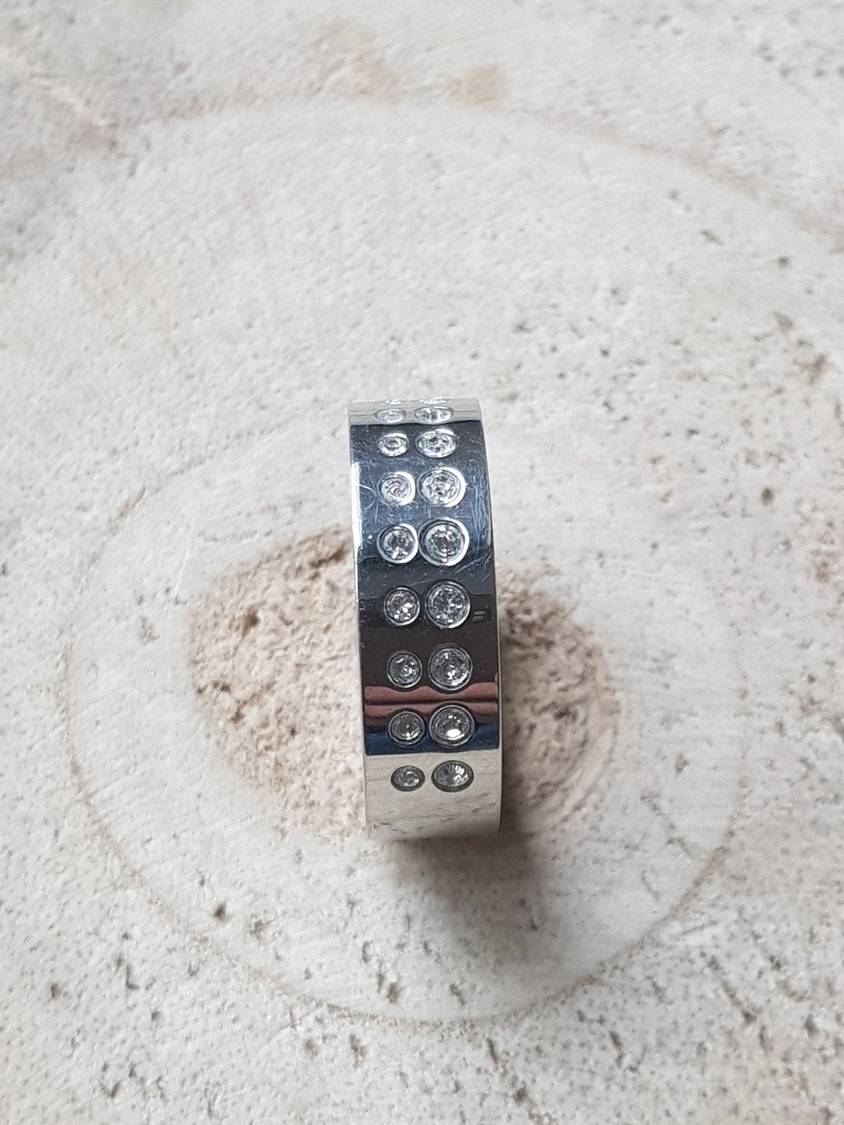 Energetix ring in maat 17 en 21, Met kristal, IJzer of Staal, Nieuw, Ophalen of Verzenden