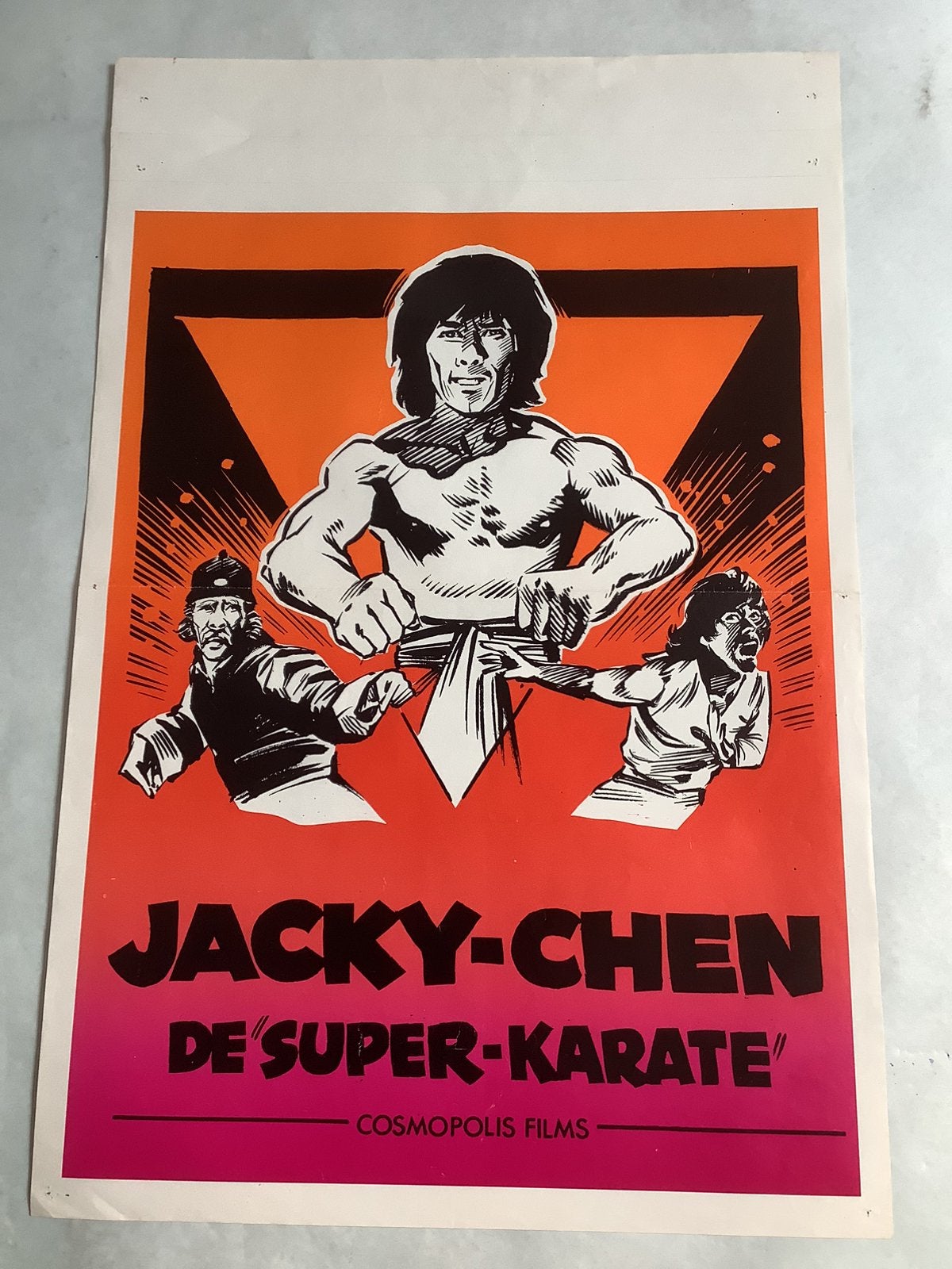 JACKY CHEN   filmposter   36-54 cm  used, Ophalen of Verzenden, Gebruikt, Deurposter of groter, Film en Tv