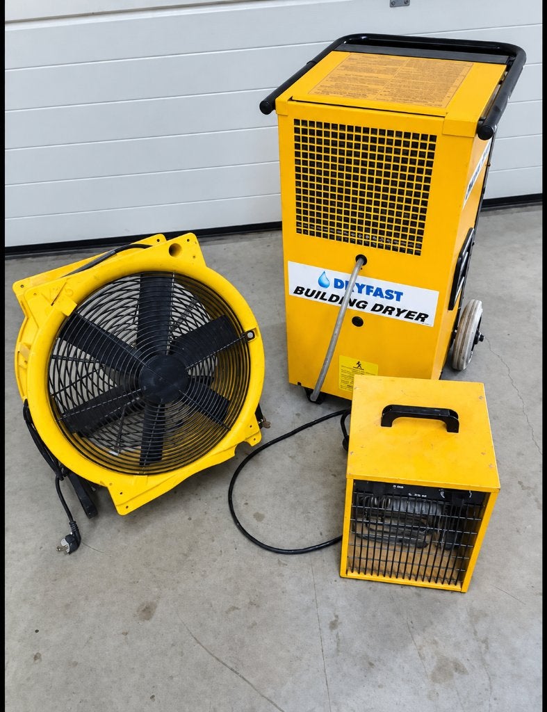 Dryfast bouwdroger + ventilator, Doe-het-zelf en Verbouw, Ophalen, Zo goed als nieuw, Ventilator en Afzuiger