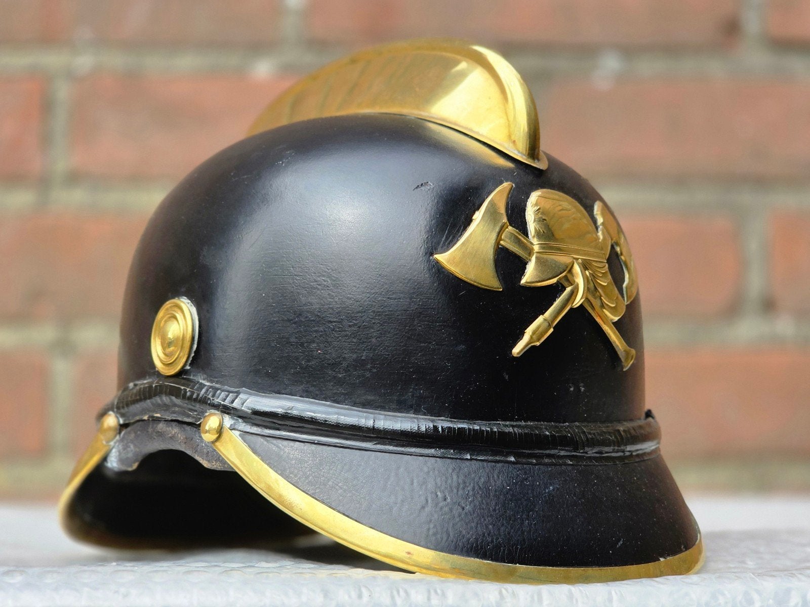 brandweerhelm brandweer Duitsland 1930 Württemberg, Ophalen of Verzenden, Landmacht, Nederland, Embleem of Badge