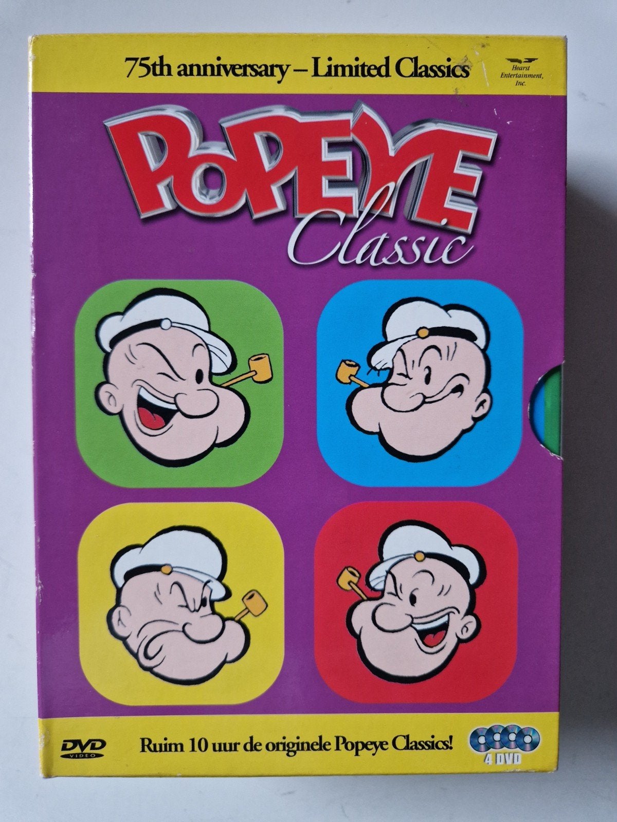 Popeye Classic - 75th Anniversary Limited Classics DVD Box, Gebruikt, Tekenfilm, Nederlands, Inclusief doosje