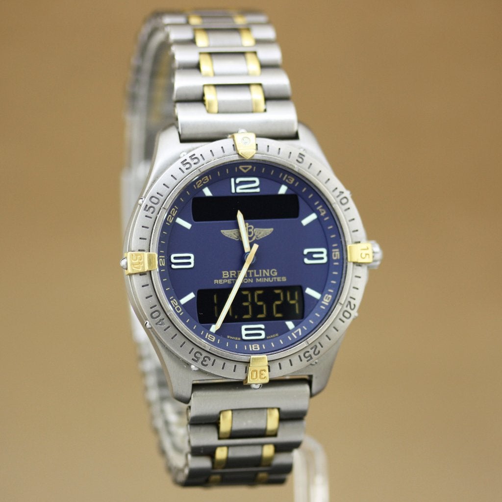 Breitling Aerospace Titanium F56062 Full Set, Sieraden, Tassen en Uiterlijk, Horloges | Heren, Overige materialen, Gebruikt, Breitling