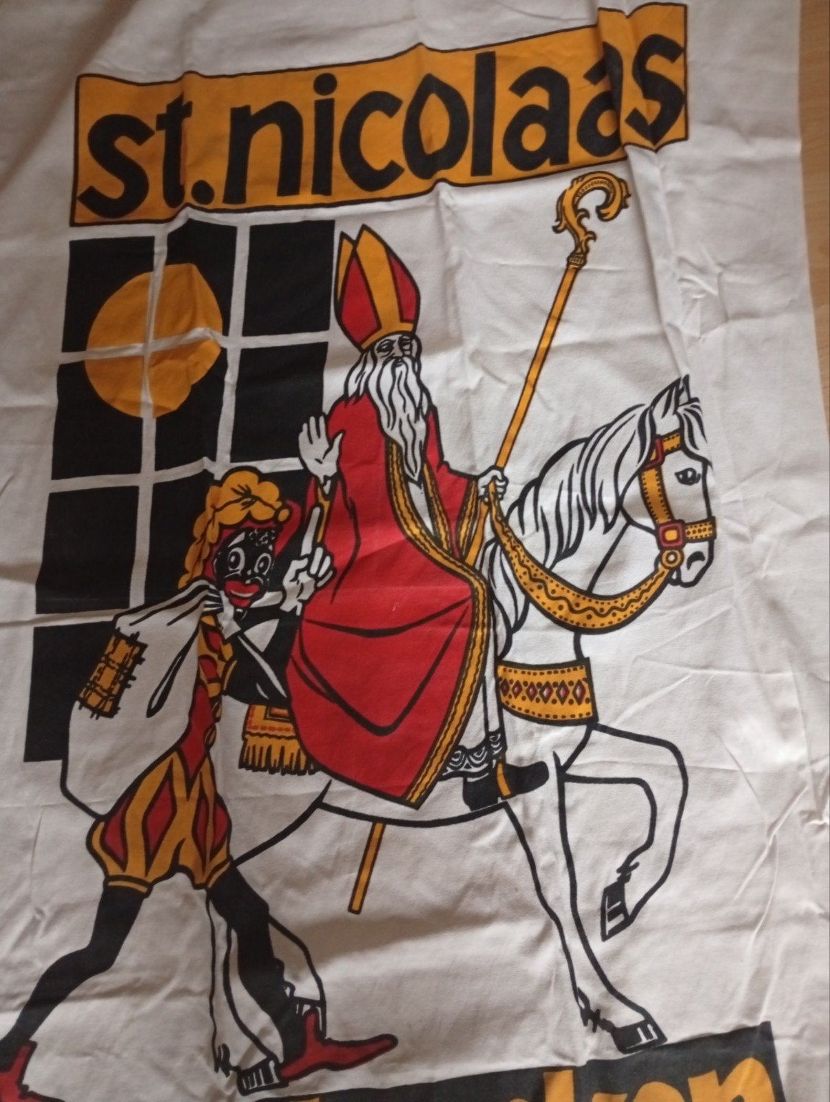 grote vlag Sint en Piet Geschenken., Ophalen of Verzenden