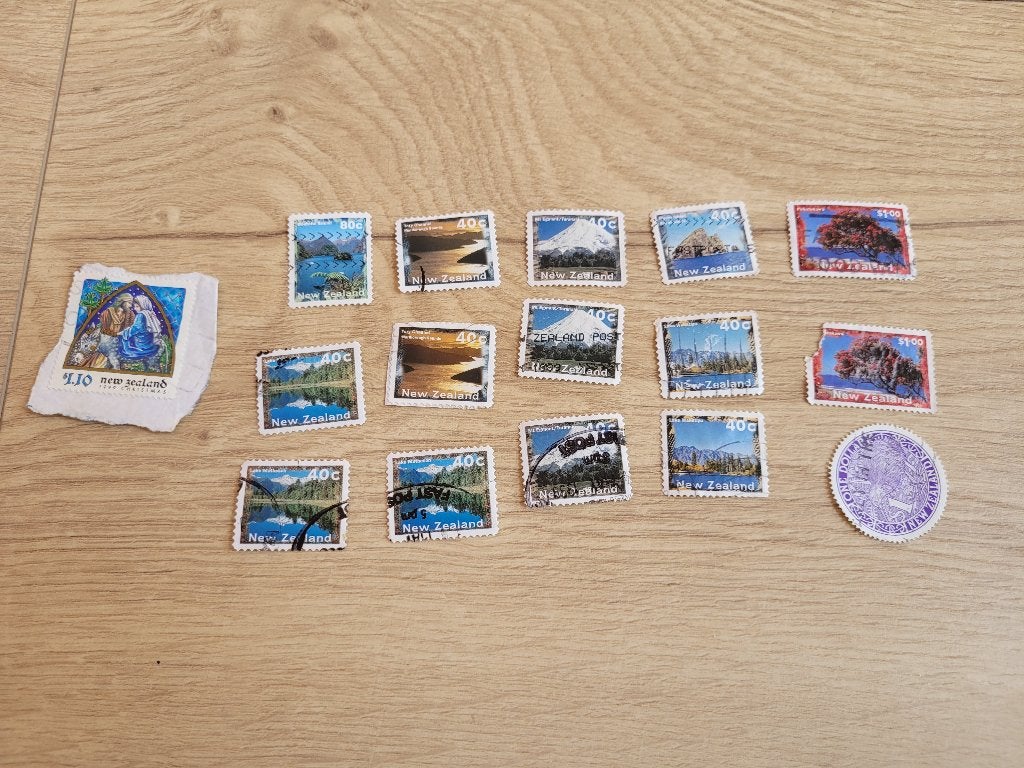 16 Postzegels New Zealand/ Nieuw Zeeland ~ TH7209, Ophalen of Verzenden, Gestempeld