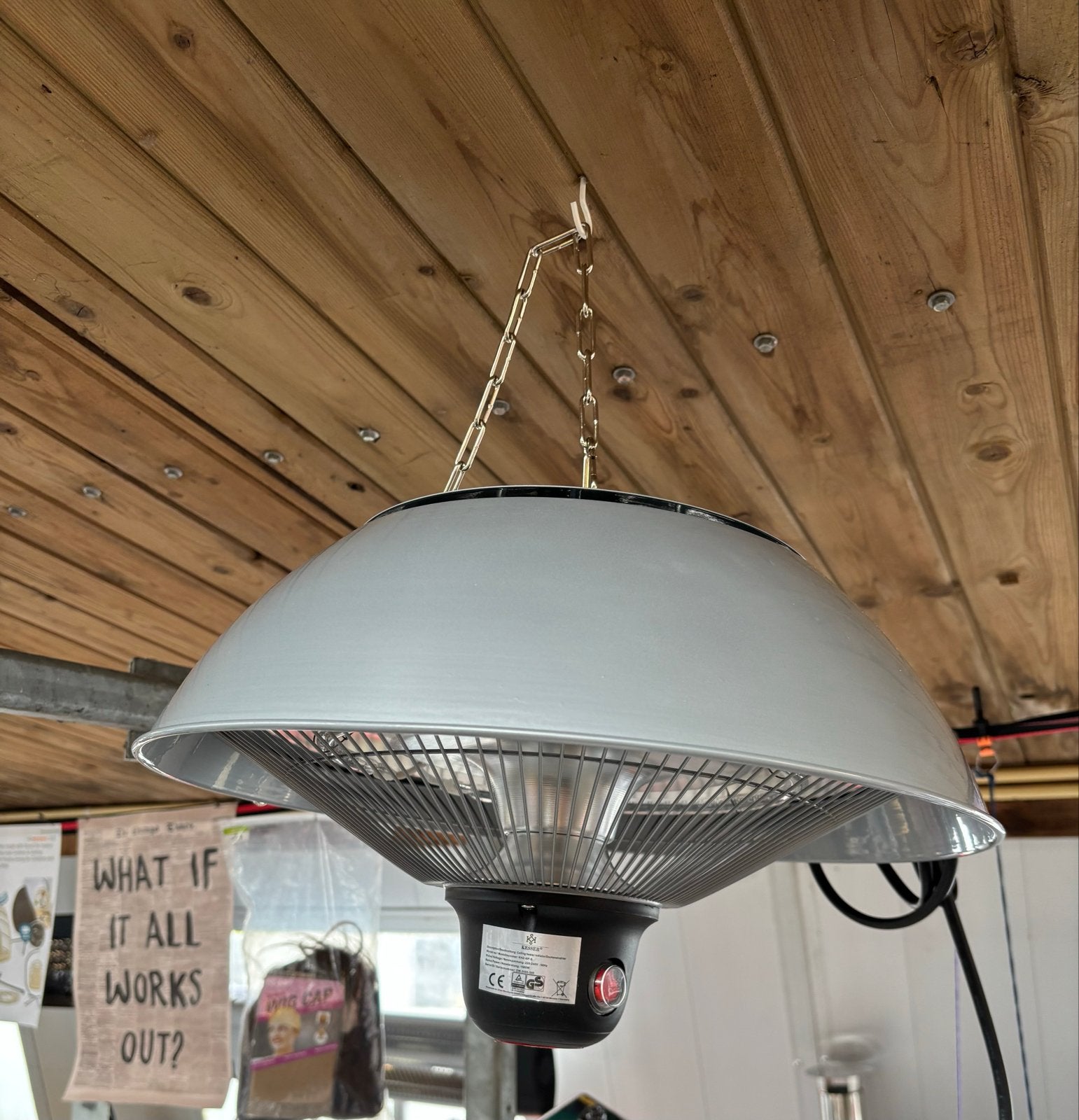 KESSER Plafond Warmtestraler - 1500W Elektrische Terrasverwa, Tuin en Terras, Ophalen of Verzenden, Nieuw, Elektrisch, Plafond
