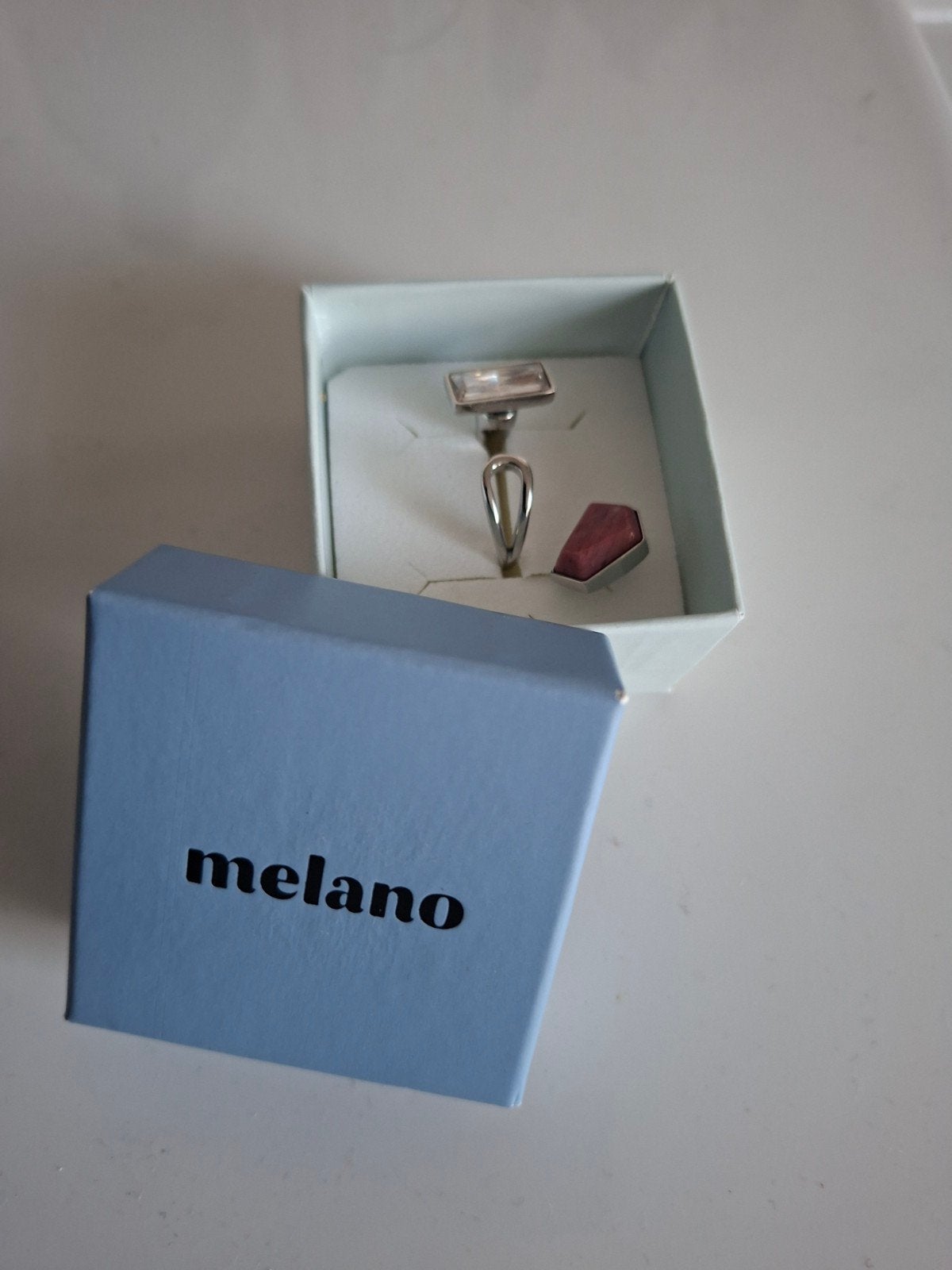 Zilveren Twisted Ring met Verwisselbare Steentjes Maat 52, Sieraden, Tassen en Uiterlijk, Verzenden, Met edelsteen, Dame, Zilver