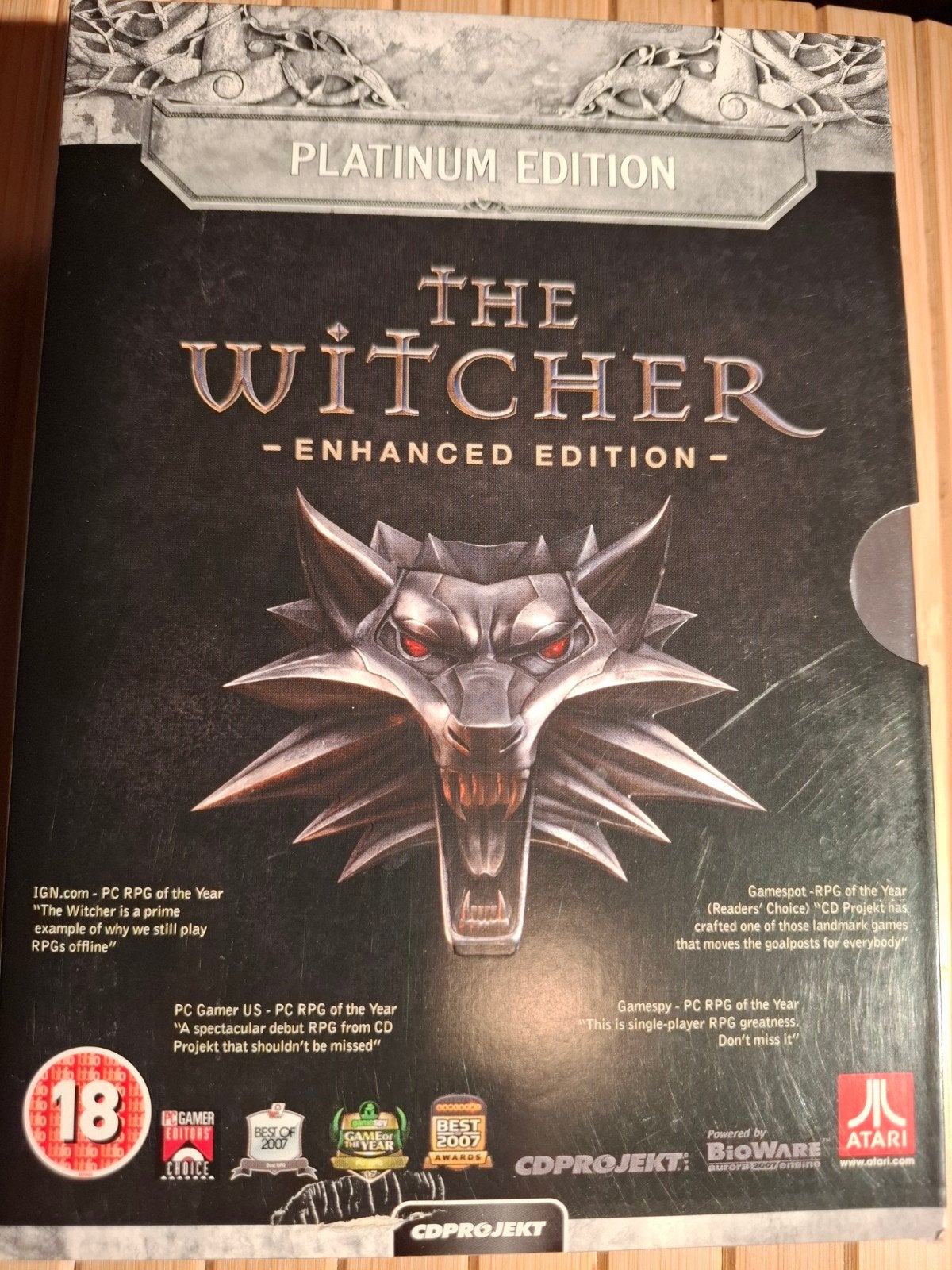 The Witcher - Enhanced Edition (Platinum Edition) PC, Spelcomputers en Games, Vanaf 18 jaar, Verzenden, 1 speler, Zo goed als nieuw