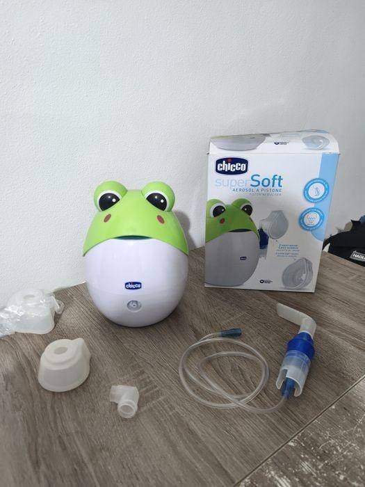 Chicco Inhaler Vernevelaar Aerosol Soft Piston Kikker 23 Cm, Diversen, Verpleegmiddelen, Ophalen of Verzenden, Nieuw