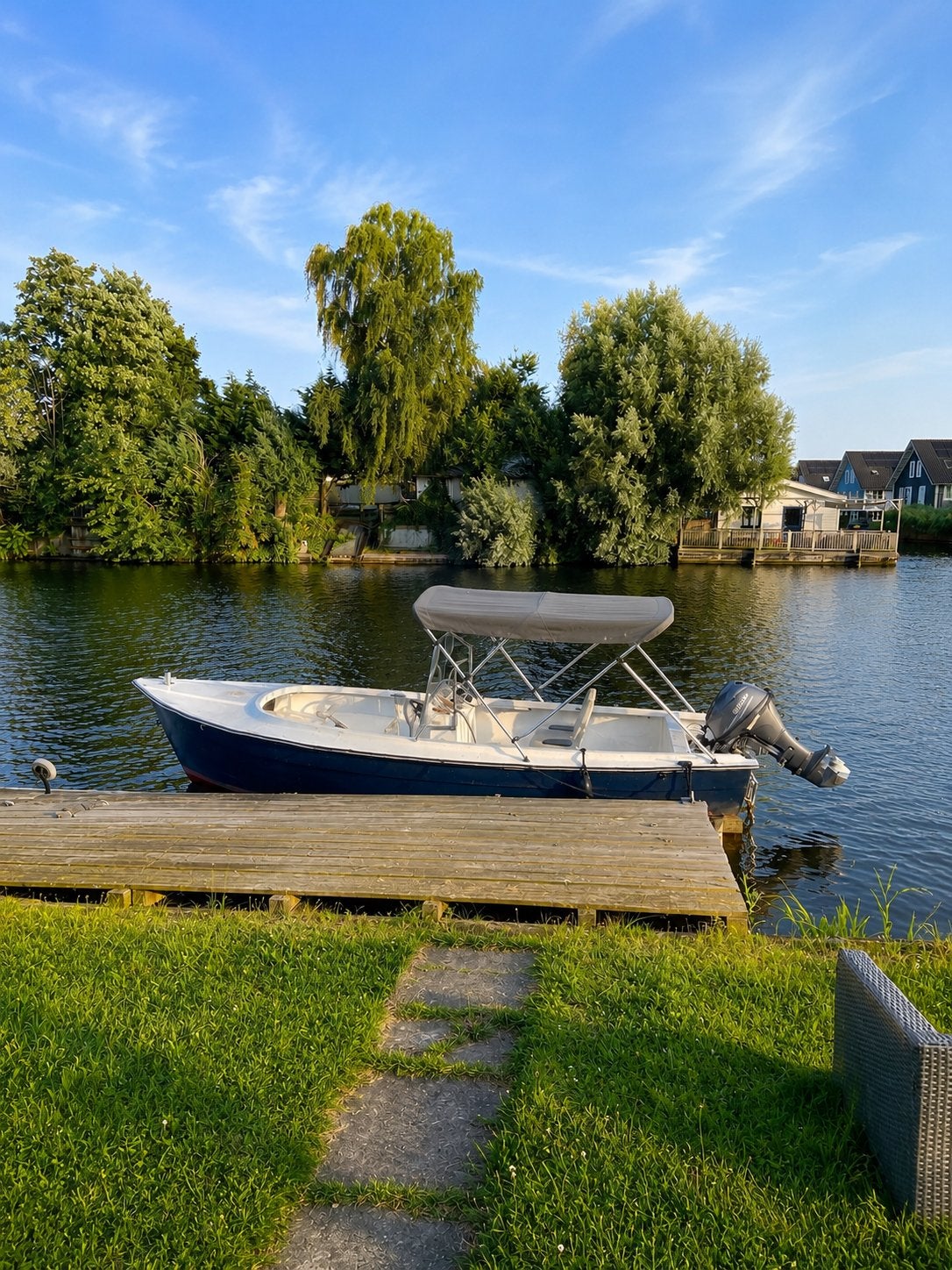 Stijlvolle consoleboot met Yamaha 20 pk buitenboordmotor, Watersport en Boten, Motorboten en Motorjachten, Ophalen, Overige merken