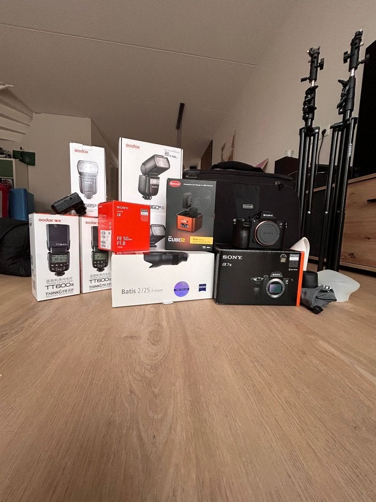 Complete fotografieset inclusief Sony Alpha A7III fotocamera, Audio, Tv en Foto, Fotografie | Fotostudio en Toebehoren, Ophalen