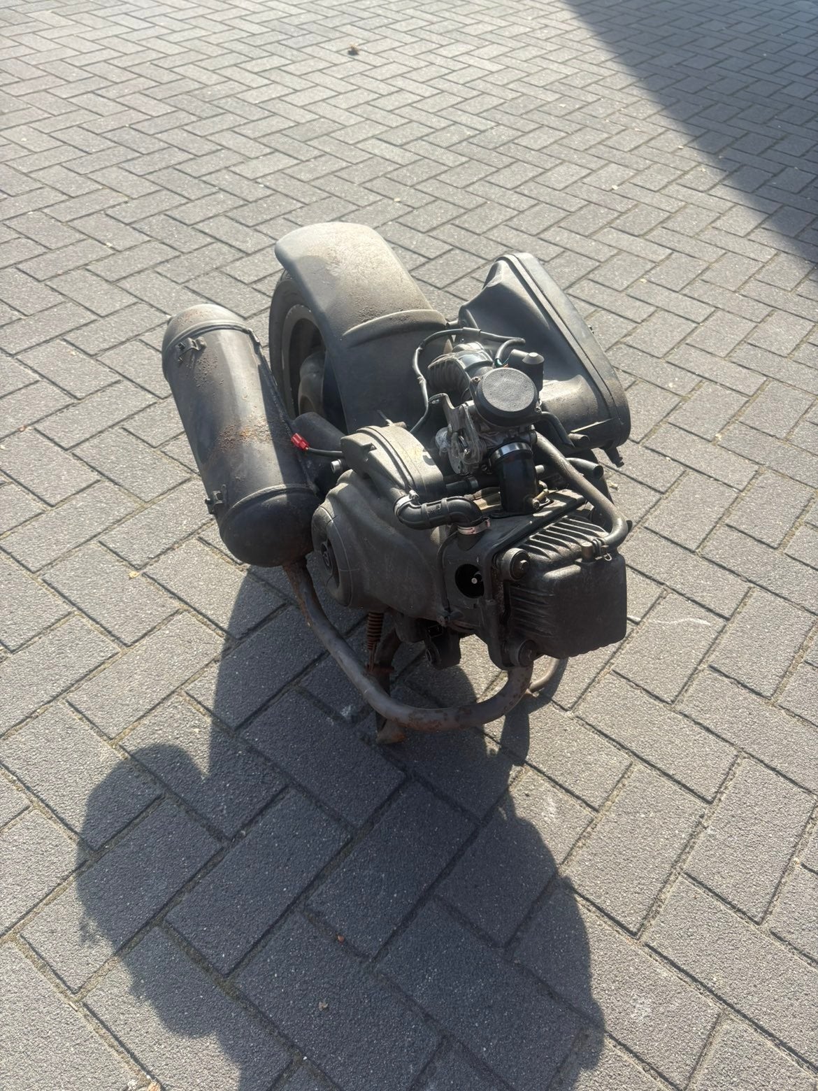 80cc Piaggio blok met lange carter, Fietsen en Brommers, Ophalen, Gebruikt, Blok, Piaggio