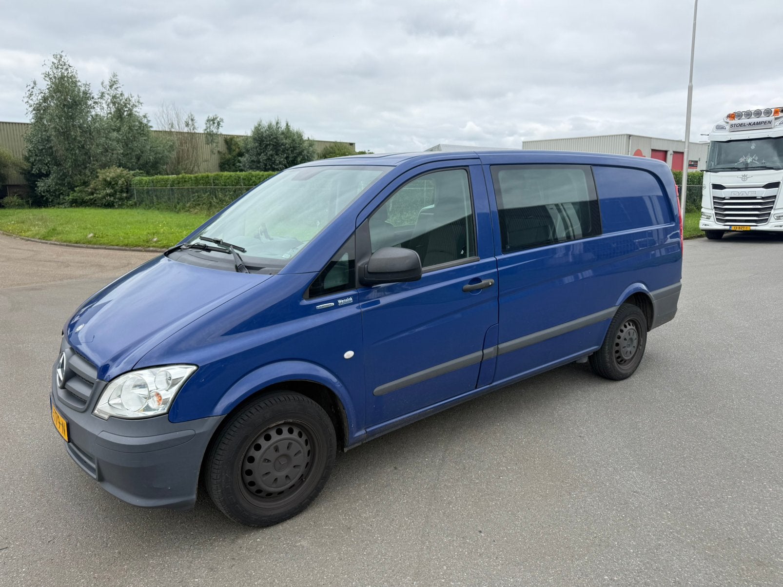 Mercedes-Benz Vito 2.1 CDI 70KW BV 2014 DC Blauw, Auto's, Bestelauto's, Euro 5, Zwart, Blauw, Bedrijf
