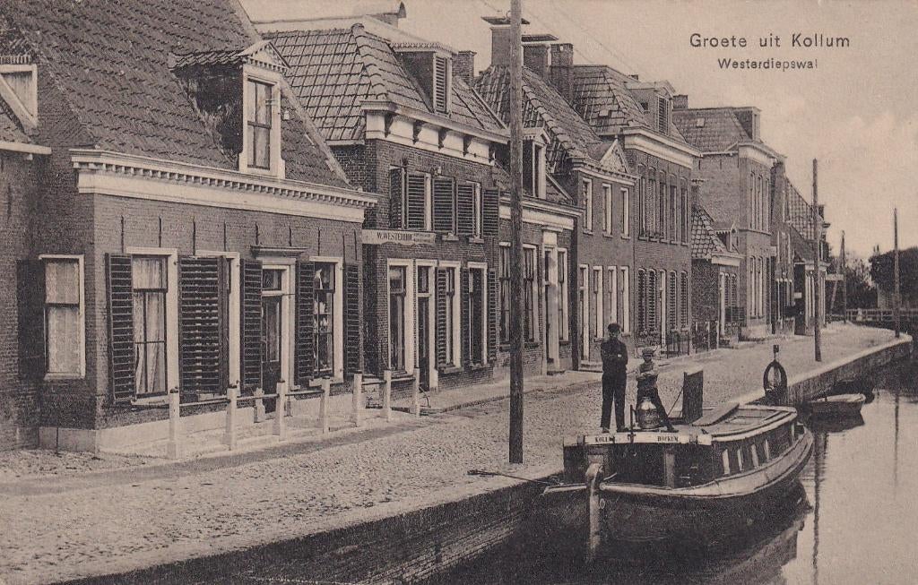 Kollum,1916., Verzamelen, Ansichtkaarten | Nederland, Verzenden, Voor 1920, Gelopen, Friesland