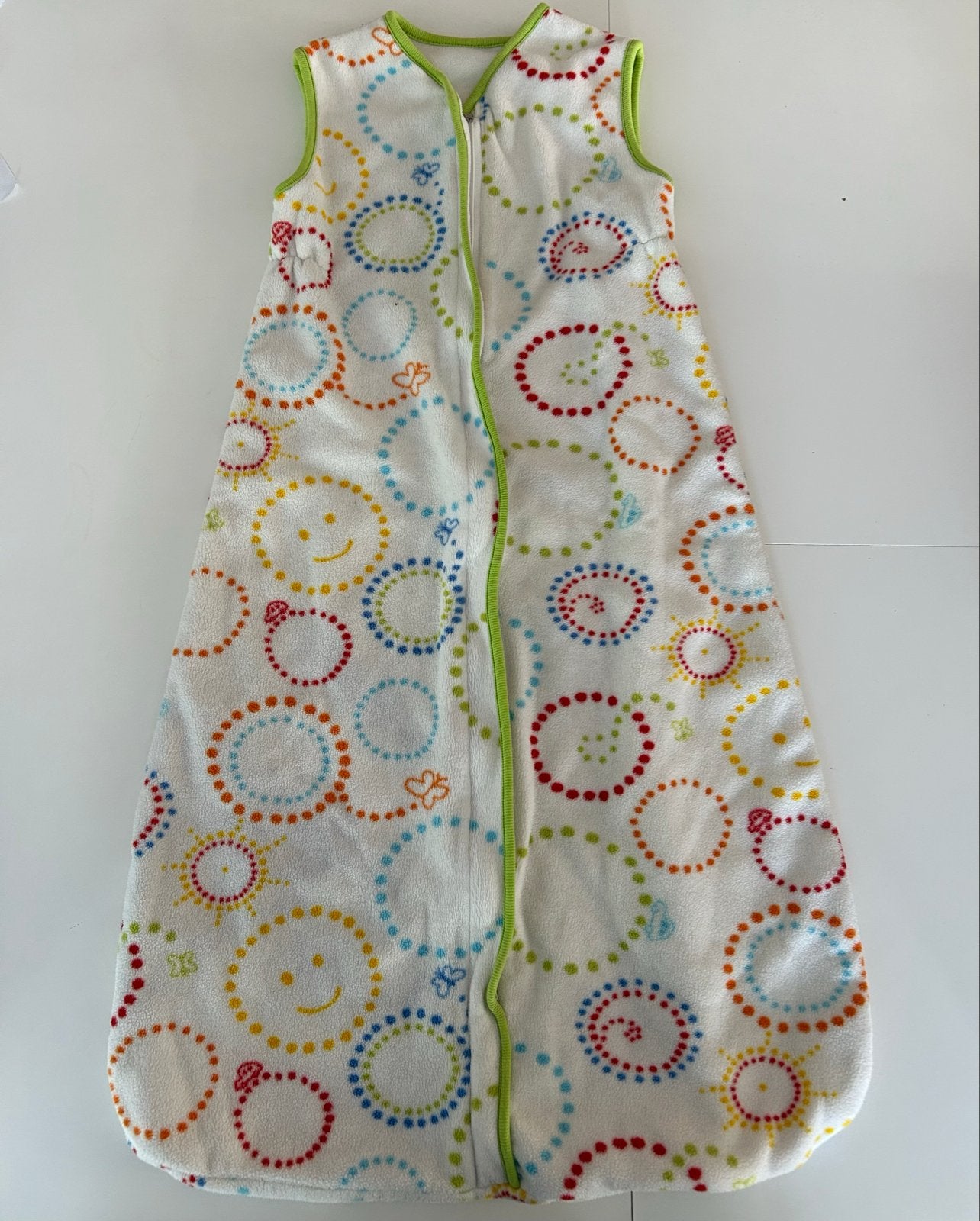 Lekkere warme fleece slaapzak met vrolijke print, Gebruikt, Gevoerd, Meerkleurig, Slaapzak