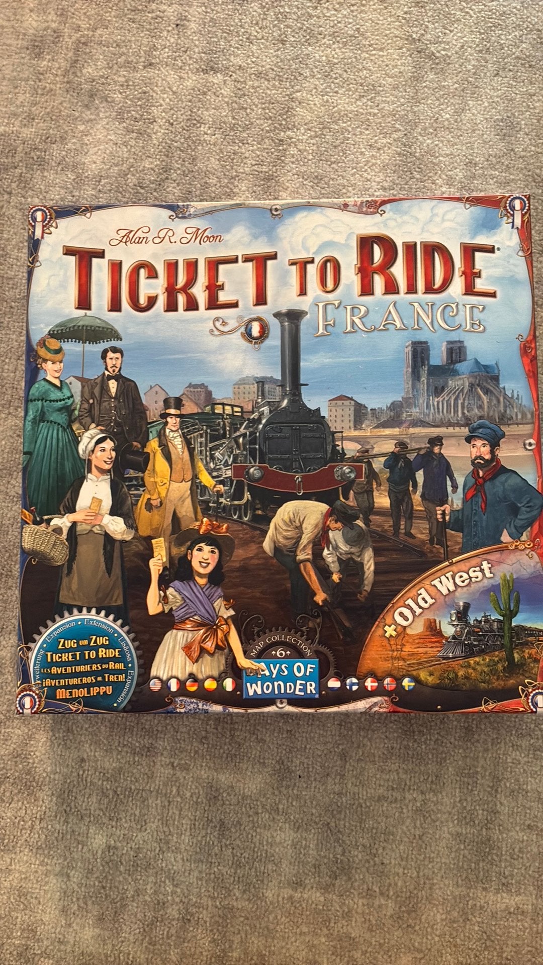 Ticket to Ride France, Hobby en Vrije tijd, Gezelschapsspellen | Bordspellen, Ophalen of Verzenden, Zo goed als nieuw