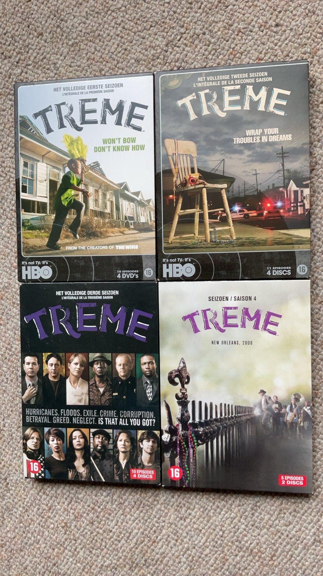TREME Compleet op dvd., Cd's en Dvd's, Vanaf 16 jaar, Ophalen of Verzenden, Zo goed als nieuw, Drama