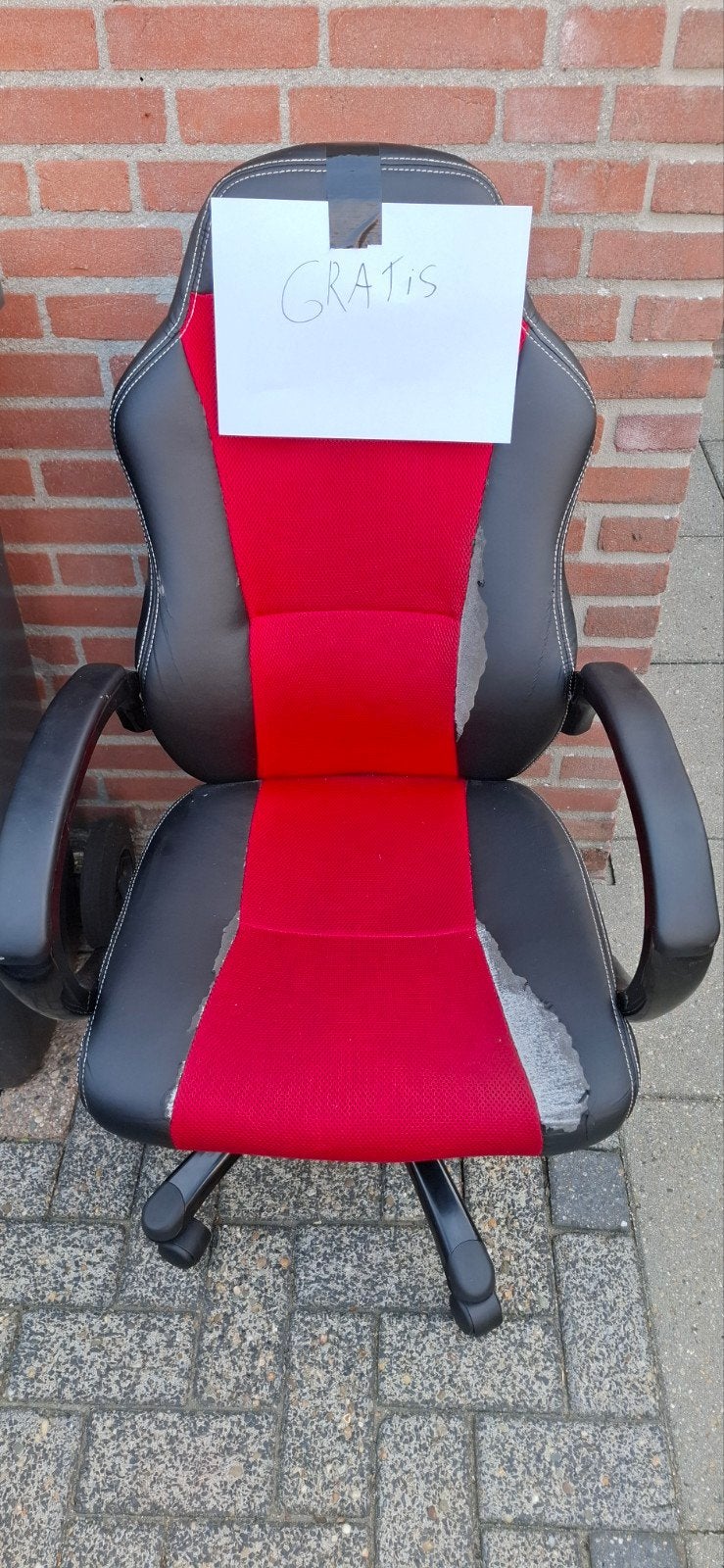 buro game stoel, Ophalen of Verzenden, Gebruikt, Zwart