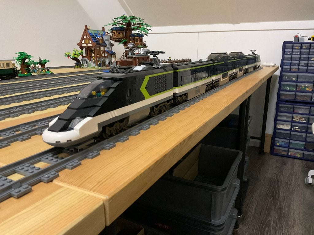 Lego passagiers sneltrein 60337 MOC., City, MOC (eigen creatie), Lego, Compleet